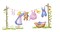 Clothesline with a Girl Wall Stencil | 2042 by Designer Stencils | Outdoor Stencils | Reusable Art Craft Stencils for Painting on Walls, Canvas, Wood | Reusable Plastic Paint Stencil for Home Makeover | Easy to Use & Clean Art Stencil